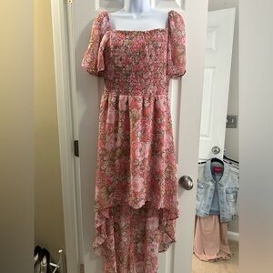 As U Wish High Low Smock Dress In Large